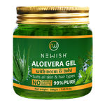 Buy Newish Aloe Vera Gel for Face Enriched With Tulsi & Neem For Face & Skin (200 g) - Purplle