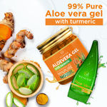 Buy Newish Organic Aloe Vera Gel for Acne, Scars, Glowing & Radiant Skin Treatment, Turmeric Extracts-(200 gm) Pack of 2 - Purplle