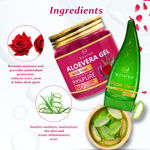 Buy Newish Organic Aloe Vera Gel for Acne, Scars, Glowing & Radiant Skin Treatment, Rose Extracts- Pack of 2 - Purplle