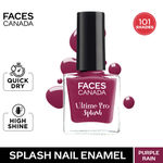 Buy FACES CANADA Ultime Pro Splash Nail Enamel - Purple Rain 19 (8 ml) | Quick Drying | Glossy Finish | Long Lasting | No Chip Formula | High Shine Nail Polish For Women | No Harmful Chemicals - Purplle