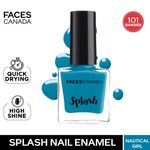 Buy FACES CANADA Ultime Pro Splash Nail Enamel - Nautical Girl 53 (8ml) | Quick Drying | Glossy Finish | Long Lasting | No Chip Formula | High Shine Nail Polish For Women | No Harmful Chemicals - Purplle
