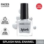 Buy FACES CANADA Ultime Pro Splash Nail Enamel - Shanghai Shimmer 23 (8ml) | Quick Drying | Glossy Finish | Long Lasting | No Chip Formula | High Shine Nail Polish For Women | No Harmful Chemicals - Purplle