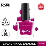 Buy FACES CANADA Ultime Pro Splash Nail Enamel - Fushcia 131 (8ml) | Quick Drying | Glossy Finish | Long Lasting | No Chip Formula | High Shine Nail Polish For Women | No Harmful Chemicals - Purplle