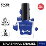Buy FACES CANADA Ultime Pro Splash Nail Enamel - Ocean 150 (8ml) | Quick Drying | Glossy Finish | Long Lasting | No Chip Formula | High Shine Nail Polish For Women | No Harmful Chemicals - Purplle