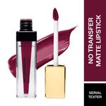 Buy Faces Canada No Transfer Matte Liquid Lip Color | Mask Proof | Transfer Proof | Lasts All Day |Enriched with Chamomile Oil | Highly Pigmented | One Stroke Color | Shade - Serial Texter 3.5 ml - Purplle