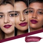 Buy Faces Canada No Transfer Matte Liquid Lip Color | Mask Proof | Transfer Proof | Lasts All Day |Enriched with Chamomile Oil | Highly Pigmented | One Stroke Color | Shade - Serial Texter 3.5 ml - Purplle