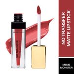 Buy Faces Canada No Transfer Matte Liquid Lip Color | Mask Proof | Transfer Proof | Lasts All Day |Enriched with Chamomile Oil | Highly Pigmented | One Stroke Color | Shade - Meme Monster 3.5 ml - Purplle