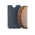 Buy Bombay Shaving Company Beard Comb (Pocket Size) | Made with Sheesham Wood | Free Faux Leather Pouch 200 gm - Purplle