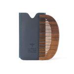 Buy Bombay Shaving Company Beard Comb (Pocket Size) | Made with Sheesham Wood | Free Faux Leather Pouch 200 gm - Purplle