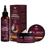 Buy Bombay Shaving Company Onion & Egg Hair Mask and Onion Hair Oil Combo For Men & Women (Set of 2) 300 gm - Purplle