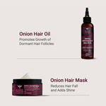 Buy Bombay Shaving Company Onion & Egg Hair Mask and Onion Hair Oil Combo For Men & Women (Set of 2) 300 gm - Purplle