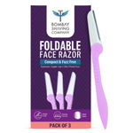 Buy Bombay Shaving Company Foldable Hair Removal Razor For Women (Pack of 3) | Easy Facial Hair Removal at Home | Gentle on Skin - Purplle