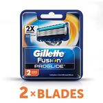 Buy Gillette Fusion Proglide FlexBall Manual Shaving Razor Blades (Cartridge) 2s Pack - Purplle