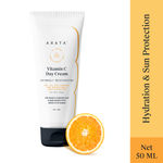 Buy Arata Vitamin C Day Cream With SPF 15+ (50 ML) | Infused With Hyaluronic Acid & Apple Extracts | Luminous Sun Protection & Deep Hydration | All-Natural, Non-Toxic, Chemical-Free | All Skin Types - Purplle