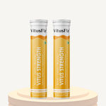 Buy Vitus Strength (Pack of 2)|Calcium, Vitamin D3 with Magnesium & Vitamin K |Strong & Healthy Bones, Joints and Muscles |30 Effervescent Tablets Mango Flavour - Purplle