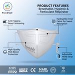 Buy Khadi Essentials Pure&Safe N95 FFP2 Cotton Reusable Face Mask for Men & Women | Stylish with Nose Clip, Comfortable N 95 Highly Breathable | CE, EN, IS Certified & Third Party Tested Pack of 5(Grey) - Purplle