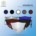 Buy Khadi Essentials Pure&Safe N95 FFP2 Cotton Reusable Face Mask for Men & Women | Stylish with Nose Clip, Comfortable N 95 Highly Breathable | CE, EN, IS Certified & Third Party Tested Pack of 5(Grey) - Purplle