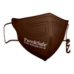 Buy Khadi Essentials Pure&Safe N95 FFP2 Cotton Reusable Face Mask for Men & Women | Stylish with Nose Clip, Comfortable N 95 Highly Breathable | CE, EN, IS Certified & Third Party Tested Pack of 5(Brown) - Purplle