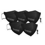 Buy Khadi Essentials Pure&Safe N95 FFP2 Cotton Reusable Face Mask for Men & Women | Stylish with Nose Clip, Comfortable N 95 Highly Breathable | CE, EN, IS Certified & Third Party Tested Pack of 5(Black) - Purplle