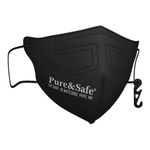 Buy Khadi Essentials Pure&Safe N95 FFP2 Cotton Reusable Face Mask for Men & Women | Stylish with Nose Clip, Comfortable N 95 Highly Breathable | CE, EN, IS Certified & Third Party Tested Pack of 5(Black) - Purplle