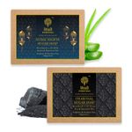 Buy Khadi Essentials Combo of Dubai Nights Sugar Soap 100gm + Charcoal Sugar Soap 100gm For Deep Cleanse, Skin Whitening and De-Tan - Purplle
