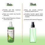 Buy TAC - The Ayurveda Co. Instant Hand Sanitizer 500ml with 70% Ethyl Alcohol, Neem, Tulsi & Aloe Vera Extracts with Glycerine (500ml) - Purplle