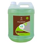 Buy Khadi Essentials Pure&Safe Sanitizer 5 Liter Combo Instant Hand Sanitizer Liquid Spray with Refill Pack 70% Ethyl Alcohol, Neem, Tulsi & Aloe Vera Extracts with Glycerine (5ltr Bottle + 500mL Spray) - Purplle