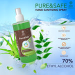 Buy Khadi Essentials Pure&Safe Sanitizer 5 Liter Combo Instant Hand Sanitizer Liquid Spray with Refill Pack 70% Ethyl Alcohol, Neem, Tulsi & Aloe Vera Extracts with Glycerine (5ltr Bottle + 500mL Spray) - Purplle