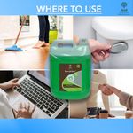 Buy Khadi Essentials Pure&Safe Sanitizer 5 Liter Combo Instant Hand Sanitizer Liquid Spray with Refill Pack 70% Ethyl Alcohol, Neem, Tulsi & Aloe Vera Extracts with Glycerine (5ltr Bottle + 500mL Spray) - Purplle
