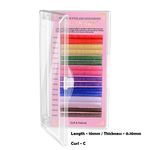 Buy NAGARAKU 16rows macaron 8 Colors Rainbow Colored Eyelash Extension Faux Mink color eyelashes colorful eyelash (RCE-10mm/0.10C) - Purplle