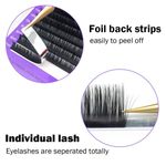 Buy NAGARAKU Eyelash Extensions Individual Lashes Premium Classic Matte Black Faux Mink 16 Rows Natural Professional Beauty Salon Supplies (BME-0.05mm/9mm J) - Purplle
