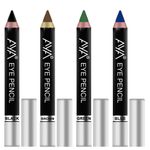 Buy AYA Eye Kajal Pencil (Set of 4) - Black, Brown, Green, Blue - Purplle