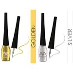 Buy AYA Waterproof Eyeliner, Set of 2 (Silver and Golden) - Purplle