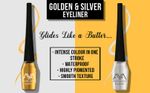 Buy AYA Waterproof Eyeliner, Set of 2 (Silver and Golden) - Purplle