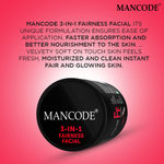 Buy Mancode 3 In 1 Fairness Facial (100 g) - Purplle