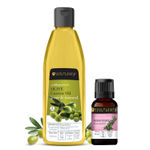 Buy Soulflower Rosemary Essential Oil, Olive Oil & Castor Carrier Oil Pure & Natural for Dry Skin Combo Combo of 2 - Purplle