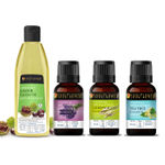 Buy Soulflower Dry Flaky Scalp Care Monthly Routine 4 Pcs - Purplle