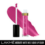 Buy Lakme Absolute Matte Melt Liquid Lip Color, Firey Pink, 6 ml - Purplle