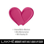 Buy Lakme Absolute Matte Melt Liquid Lip Color, Firey Pink, 6 ml - Purplle