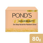 Buy Pond’s Golden Radiance Facial Kit, Just 6 Easy Steps, 80 g - Purplle