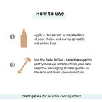 Buy mCaffeine Jade Roller - Face Massager | Improves Skin Elasticity, Reduces Puffiness & Wrinkles, Eases Fine Lines and Boosts Blood Circulation | For Men & Women | Made of Natural Energizing Jade Stone - Purplle