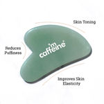 Buy mCaffeine Gua Sha - Green Quartz Face Massaging Stone | For Skin Toning, Reducing Puffiness & Skin Elasticity | For Men & Women | Made with Aventurine | Loaded with Positive Energy & Vitality - Purplle