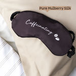 Buy mCaffeine Mulberry Silk Caffeinating Sleeping Eye Mask | Breathable, Lightweight & Ultra-Comfortable | Gender Neutral & Travel Friendly | Made of Pure Mulberry Silk 1 Pc - Purplle