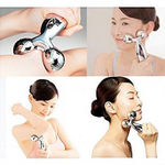 Buy Beautiliss Professional 3D Manual Roller Face body massager - golden - Purplle
