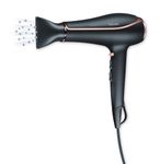 Buy Beurer HC 80 2200 watt hair dryer Easy drying and styling with 3 heat ,2 Blower settings and Detachable Slim professional nozzle| Volume diffuser| 3 Years Warranty - Purplle