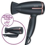 Buy Beurer HC 25 Travel Hair Dryer 3 years Warranty 1600 Watts, Black - Purplle