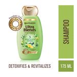Buy Garnier Ultra Blends Shampoo, 5 Precious Herbs (175 ml) - Purplle