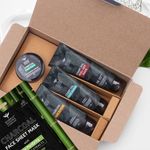 Buy Bombay Shaving Company Charcoal Facial starter Kit | Charcoal Face Wash, Charcoal Scrub, Charcoal Peel-Off Mask, Charcoal Face Pack, Charcoal Sheet Face Mask | Gift Kit for Men - Purplle