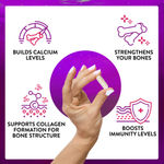 Buy PLIX Raw Calcium 60 Capsules (Pack of 3) with Vitashine®️ D3 & C, Highly Bioavailable Supplement for Women and Men, For Bone Health & Joint Support - Purplle