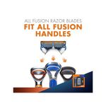 Buy Gillettte Fusion Razor + 4 Catridges + Travel Case Pack - Purplle